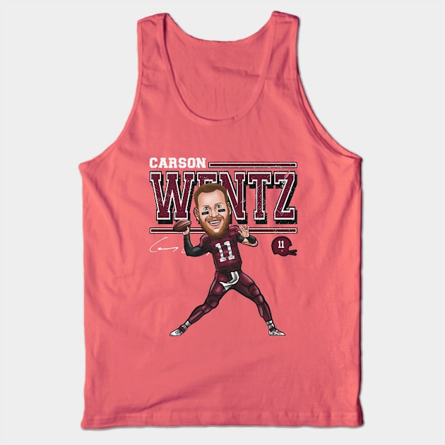 Carson Wentz Washington Cartoon Tank Top by Buya_Hamkac